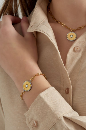 Bracelet À Maillons Avec Détail Doré/Argenté - Doré h5 Image3