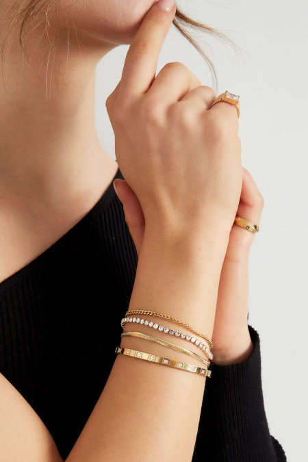 bracelet double couche de pierres 2
