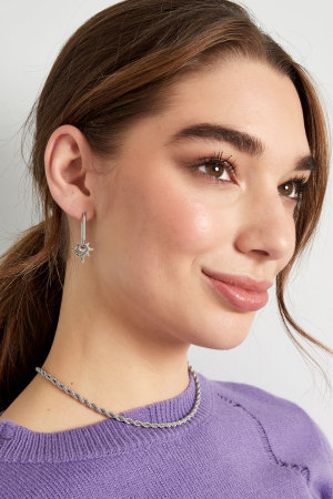 Boucles D'oreilles Allongées Avec Étoile h5 Image2
