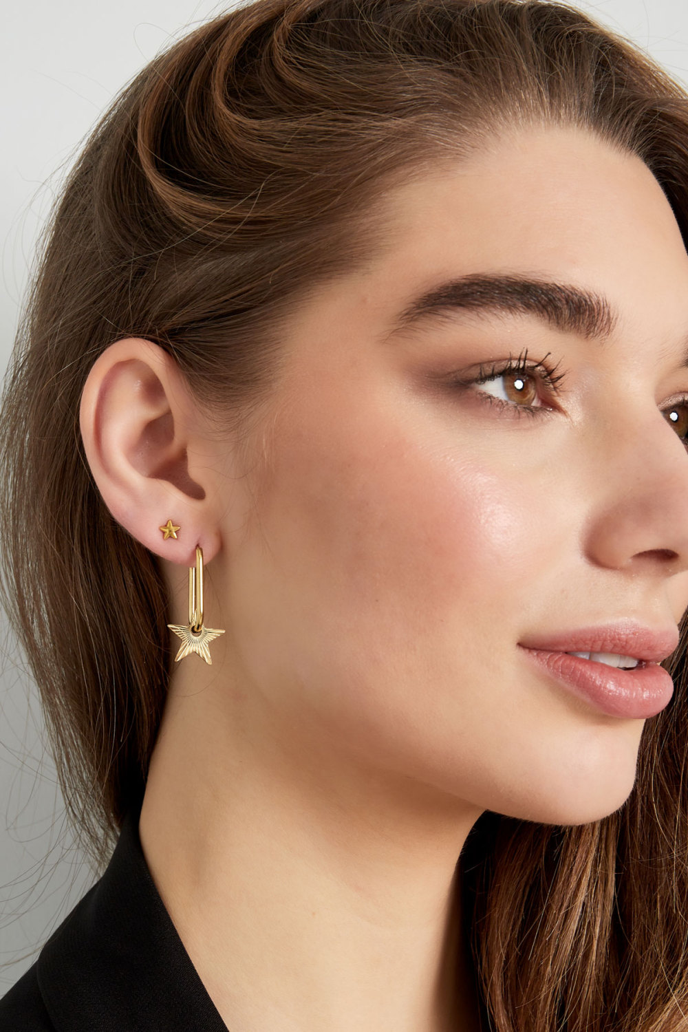 Boucles D'oreilles Allongées Avec Étoile Image4