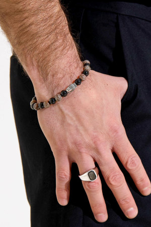 Bracelet Homme Perles Détails Bouddha h5 Image2
