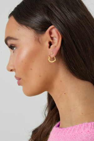 Boucles D'oreilles Coeur Basiques Medium h5 Image4