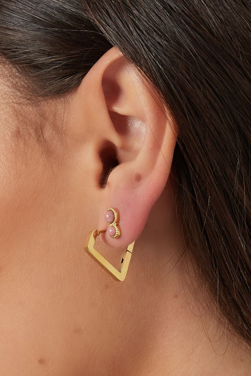 Boucles D'oreilles Forme Diamant Large (Pack With Plastic Bag) Image3
