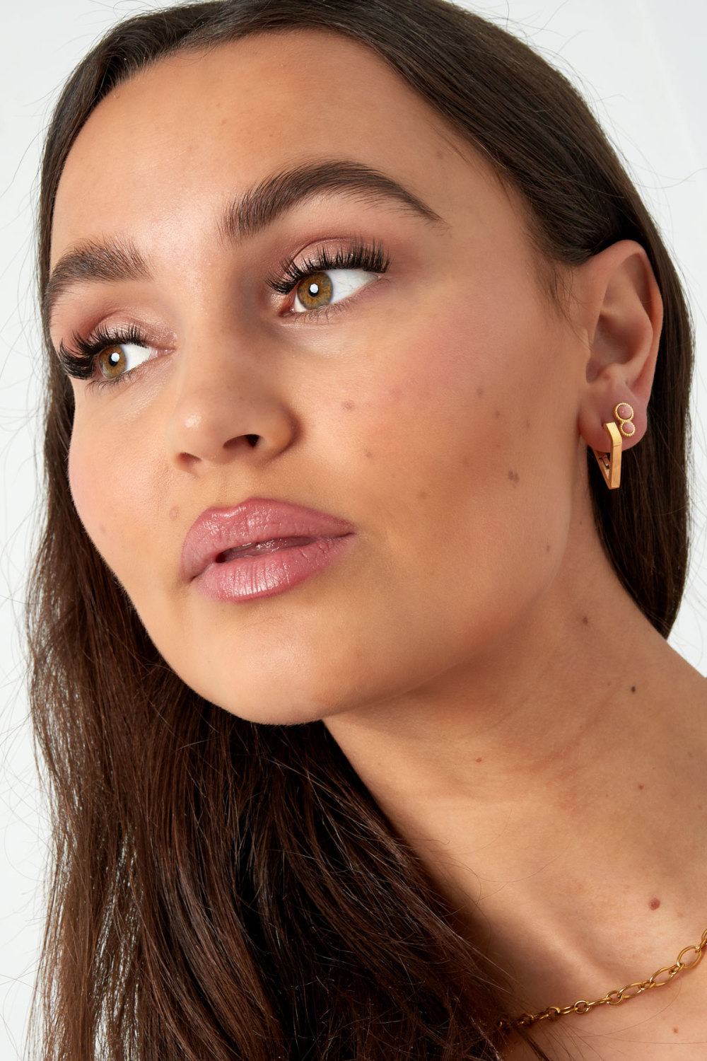 Boucles D'oreilles Forme Diamant Large (Pack With Plastic Bag) Image4