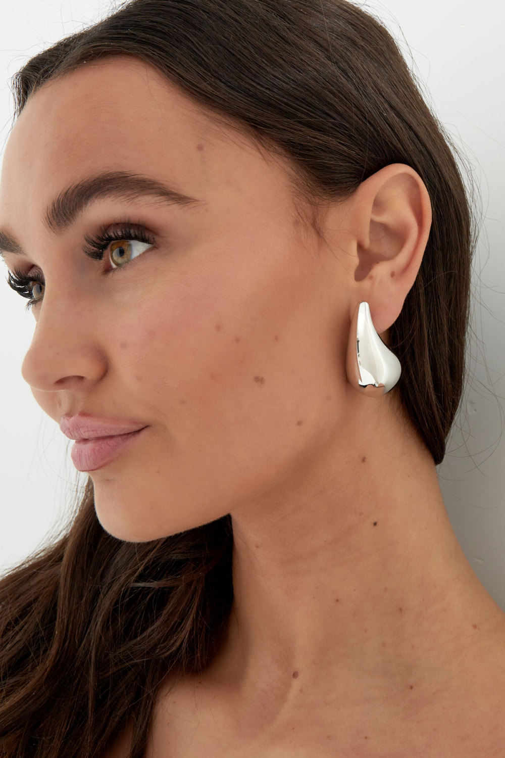 Boucles D'oreilles Pendantes Grandes - Doré Image4