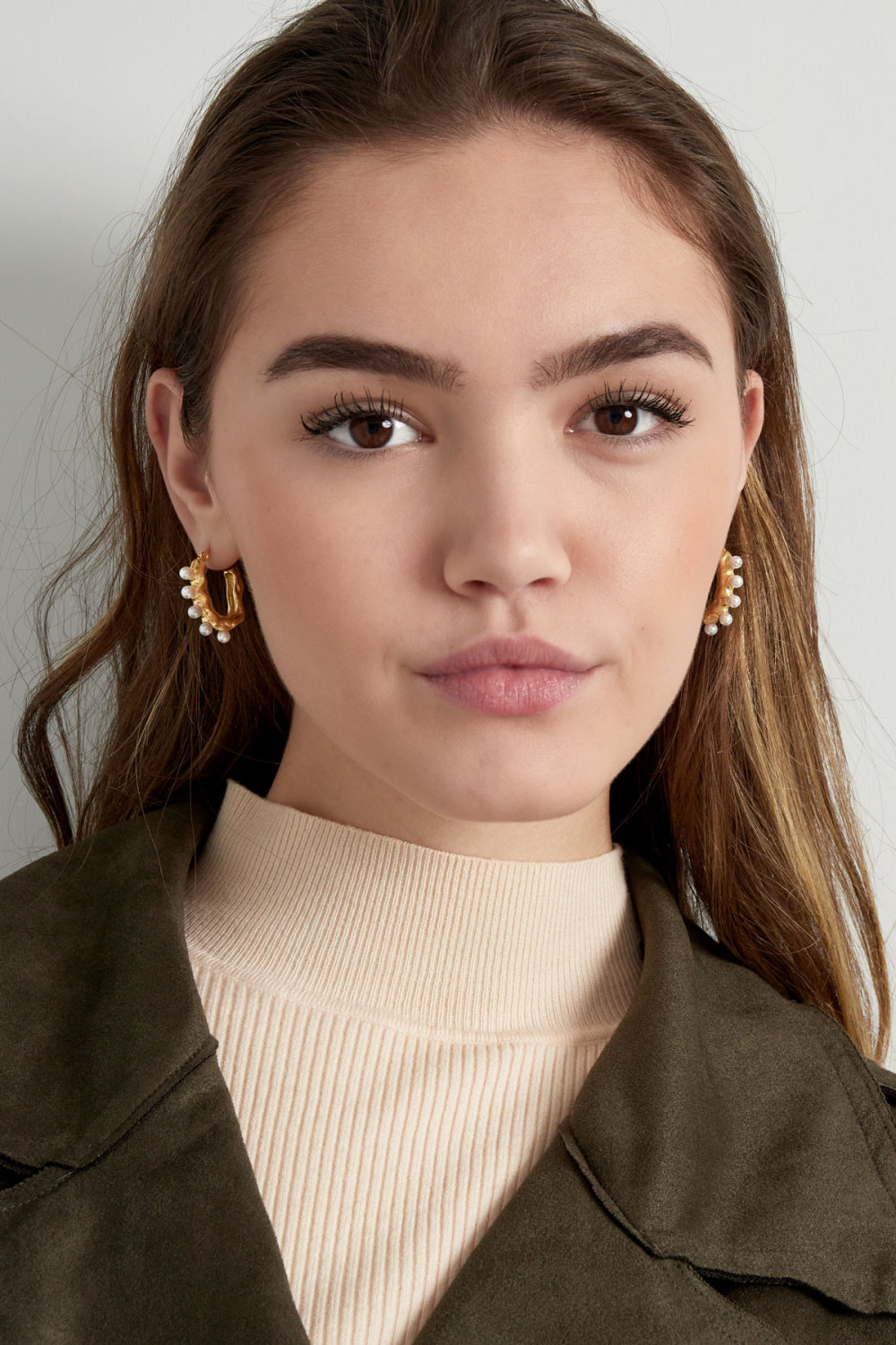 Boucle D'oreille Perle Asymétrique h5Image2