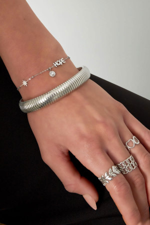 Bracelet Boule Avec Espoir Et Pendentifs h5 Image2