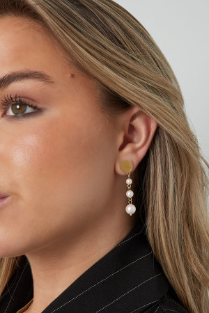 Boucles D'oreilles Suspendues Avec Perles h5 Image4