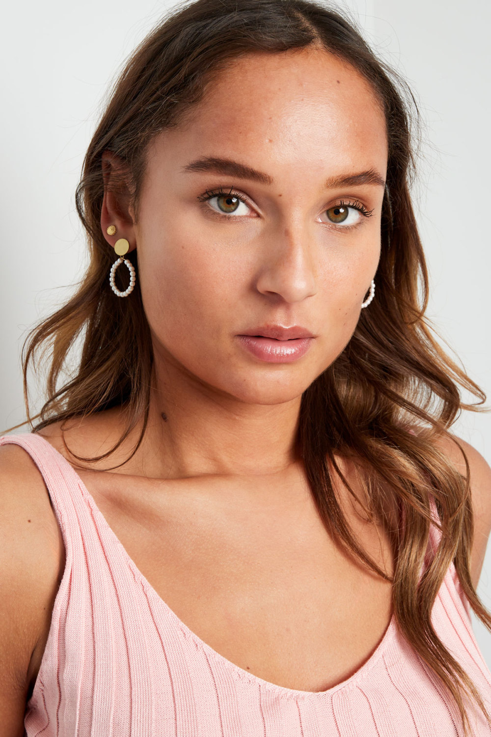 Boucles D'oreilles Perle Ronde - Dorée Image2
