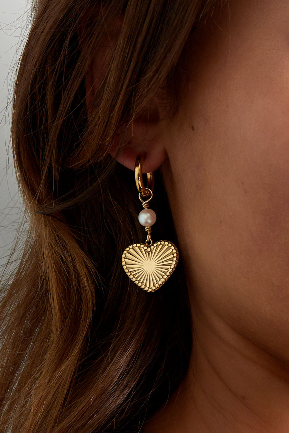 Boucles D'oreilles Ravissantes Perles - Dorées h5Image3