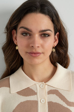 Boucles D'oreilles Ensoleillées Avec Perle h5 Image2