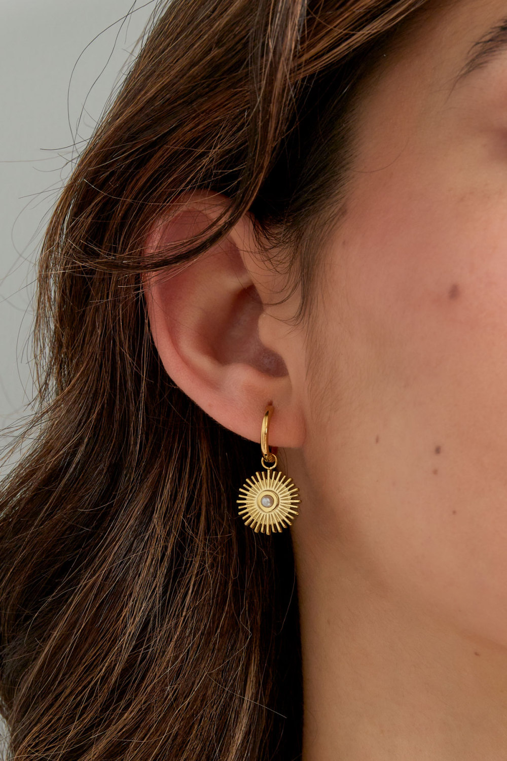 Boucles D'oreilles Ensoleillées Avec Perle h5Image3