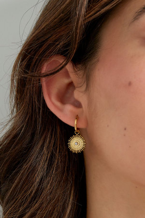 Boucles D'oreilles Ensoleillées Avec Perle h5 Image3