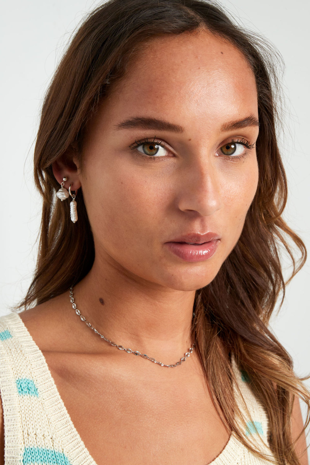 Boucles D'oreilles Perle Allongée h5Image2