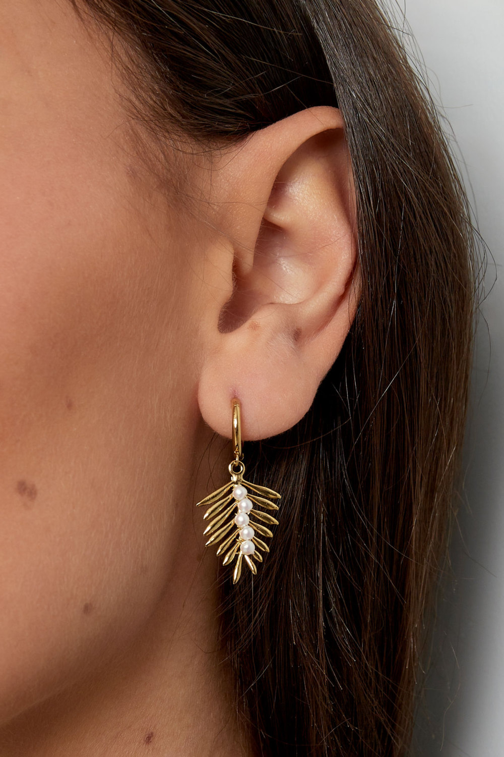 Boucles D'oreilles Voile Avec Perles h5Image3