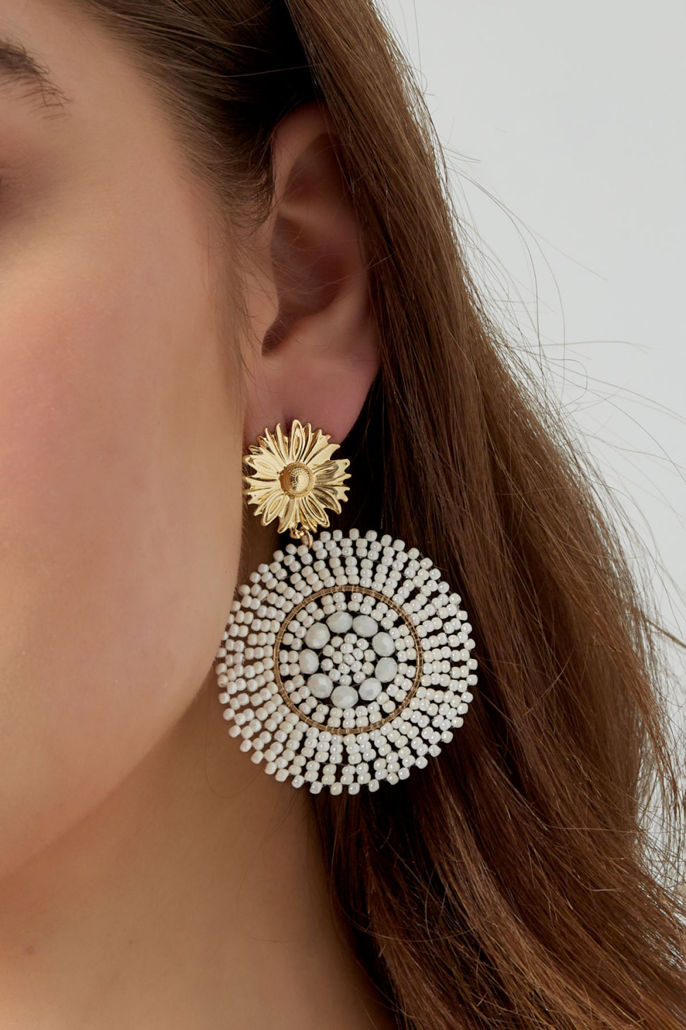 Boucles D'oreilles Perles De Verre Vives Image3