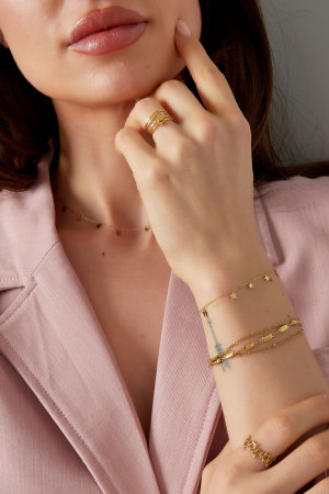 Bracelet Triple Classique - Doré h5 Image2