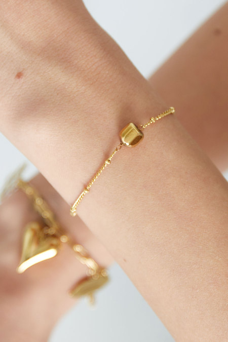 Bracelet Simple Avec Boules - Doré 2