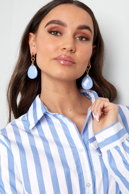 Boucles d'oreilles ovales avec étoile de mer 2