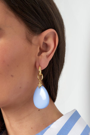 Boucles D'oreilles Ovales Avec Étoile De Mer h5 Image3