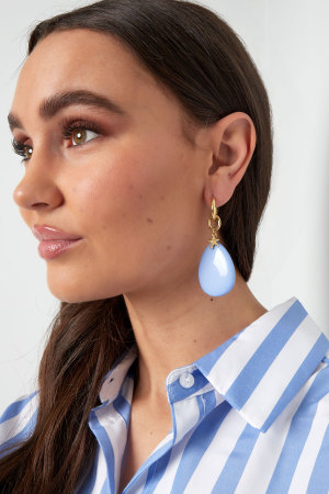 Boucles D'oreilles Ovales Avec Étoile De Mer h5 Image4