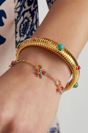 Bracelet Fiesta Coloré - Rose Orange h5 Image3
