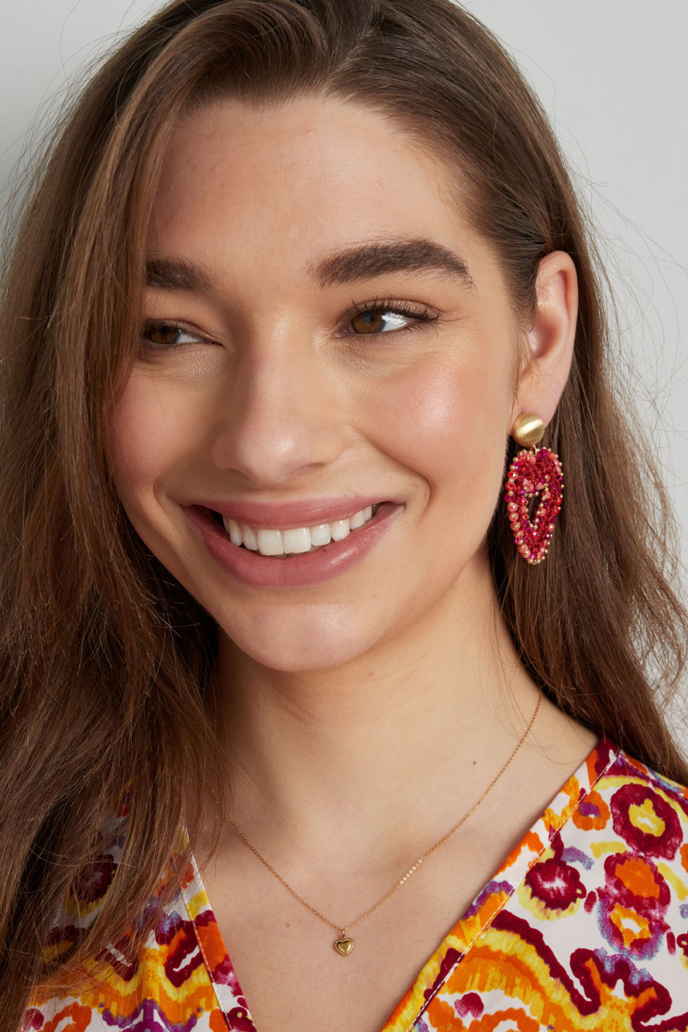 Boucles D'couleur Oreilles Love All The Way - Couleur Or Beige h5Image4