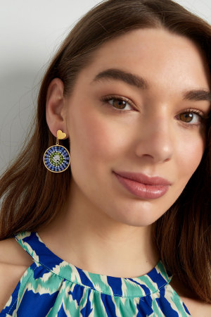 Boucles D'oreilles Mandala Avec Coeur h5 Image4