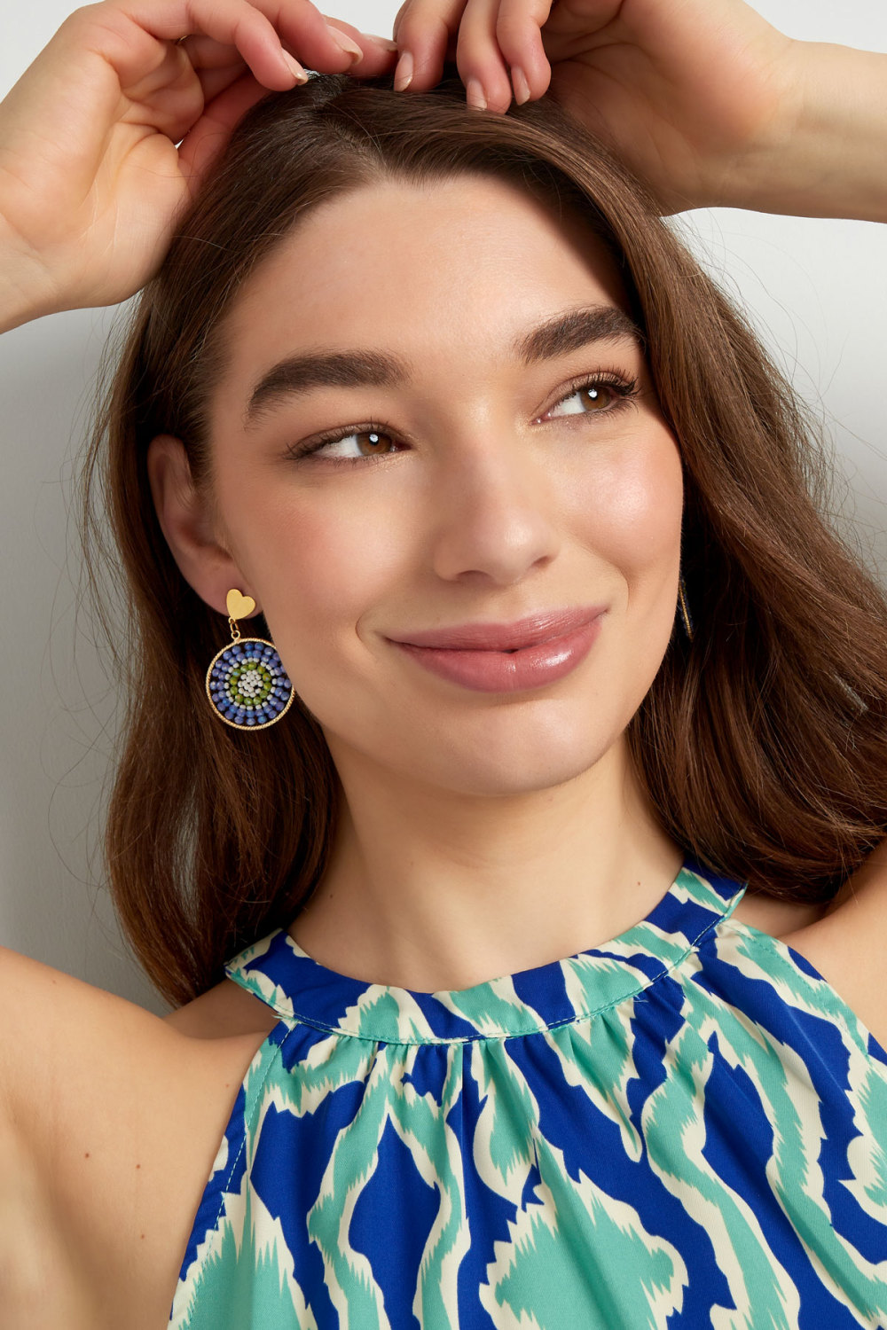 Boucles D'oreilles Mandala Avec Coeur Image2