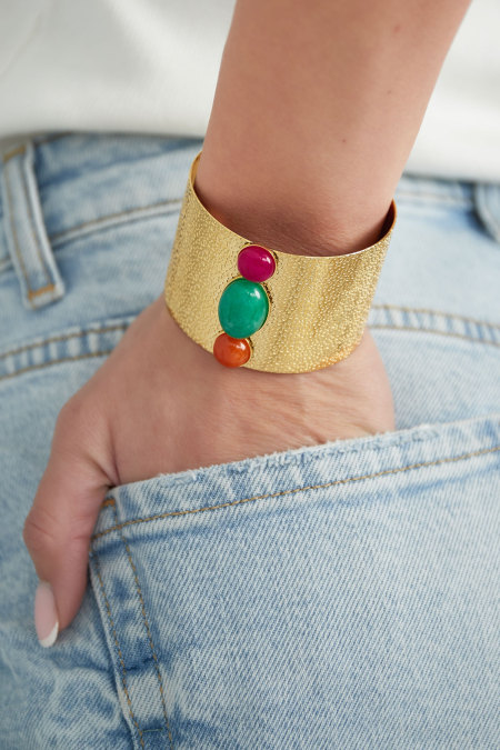 Bracelet bohème aérien - doré 2