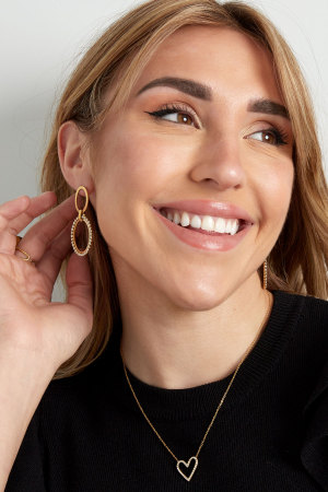 Boucles D'oreilles Charms Diamant Ovale h5 Image2