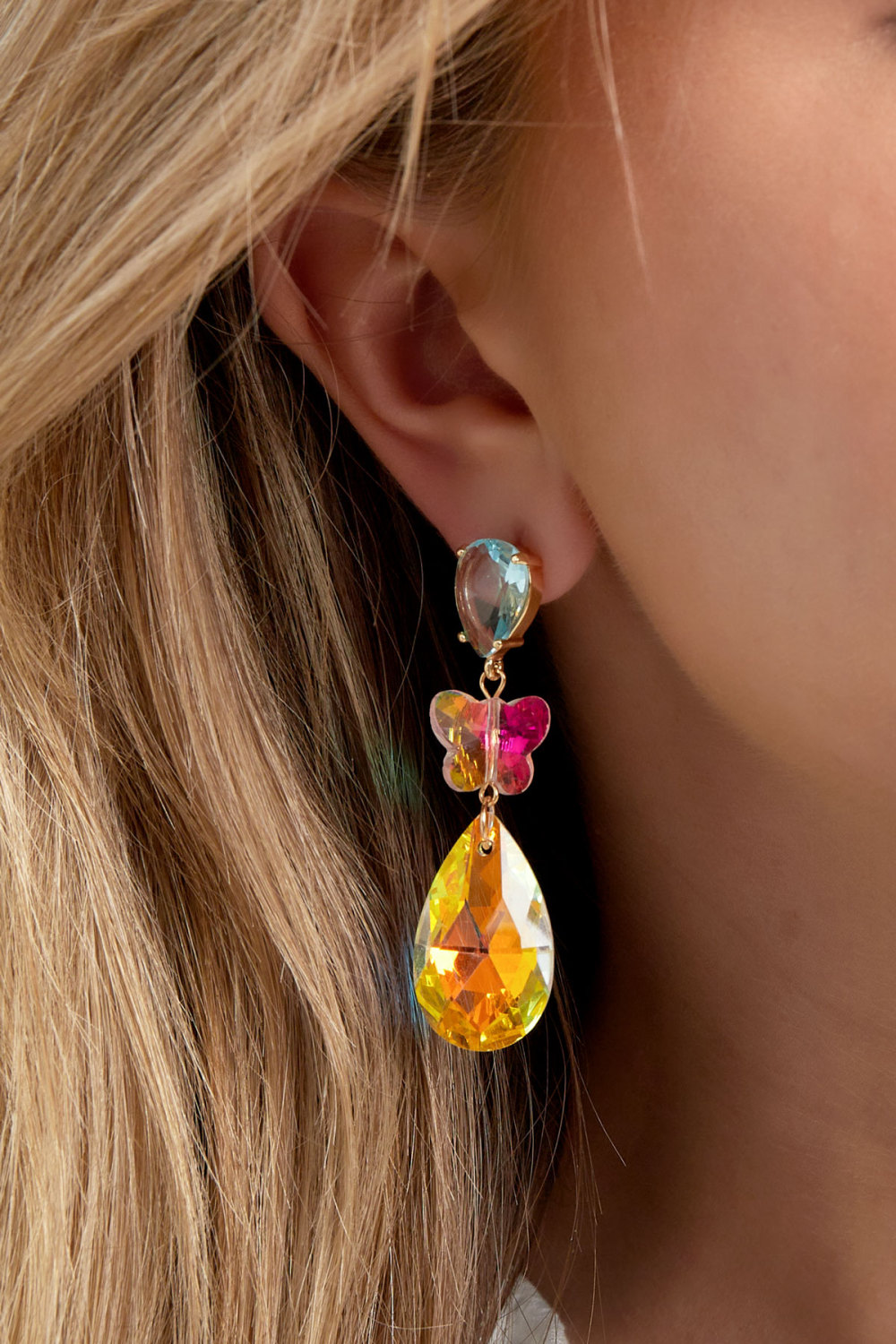 Boucles D'oreilles Papillon À La Place Image3