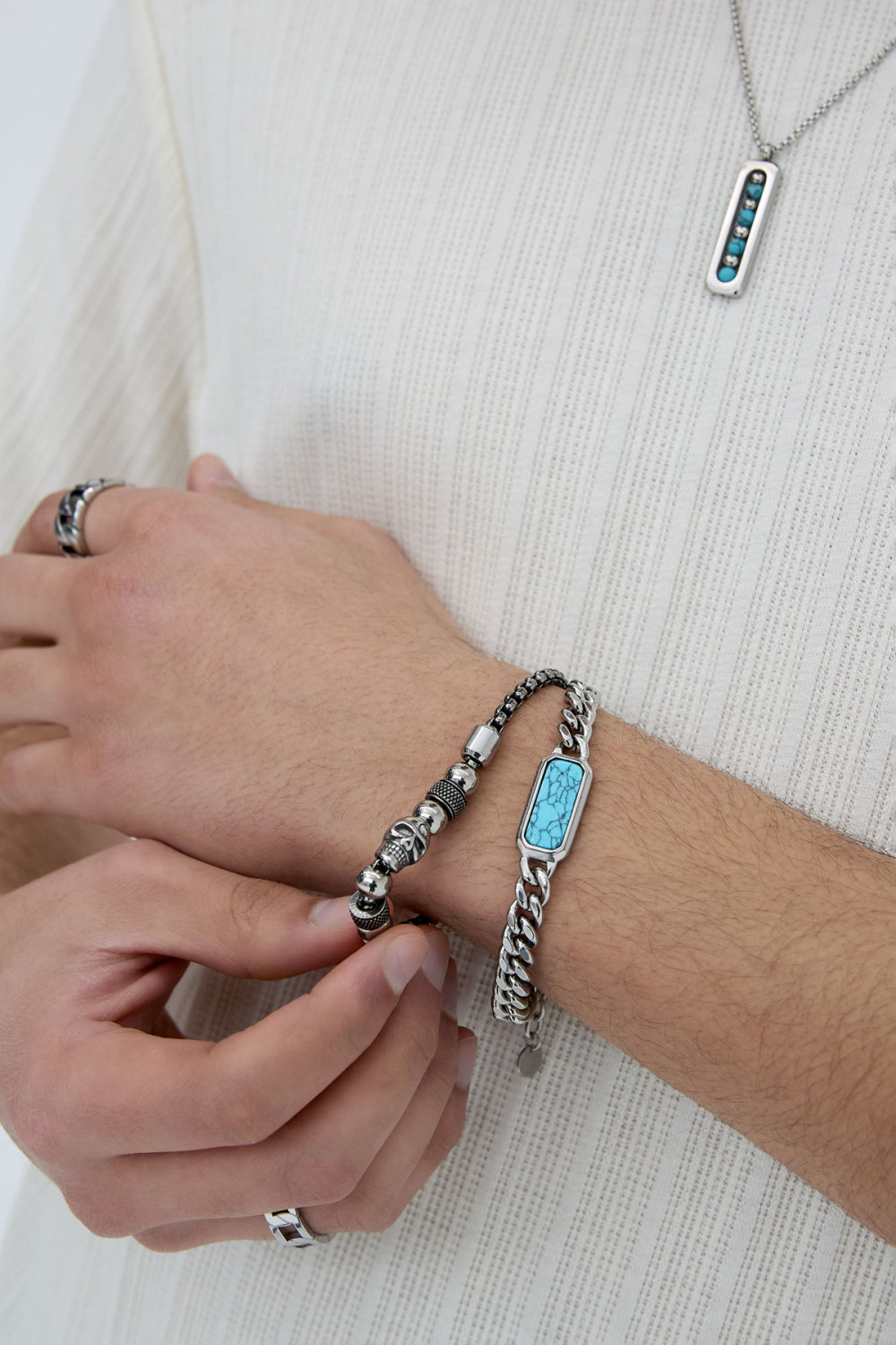 Bracelet Lien Avec Pierre Image3