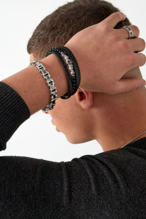 Bracelet Homme Simple Maillon h5 Image2