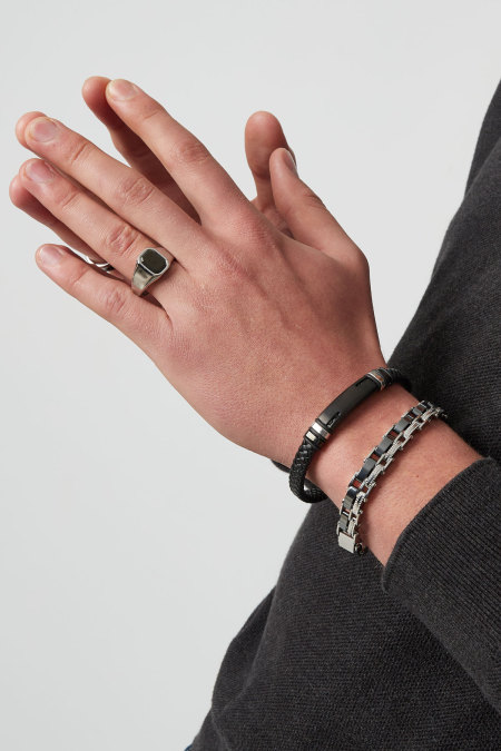 bracelet homme double maillon 2