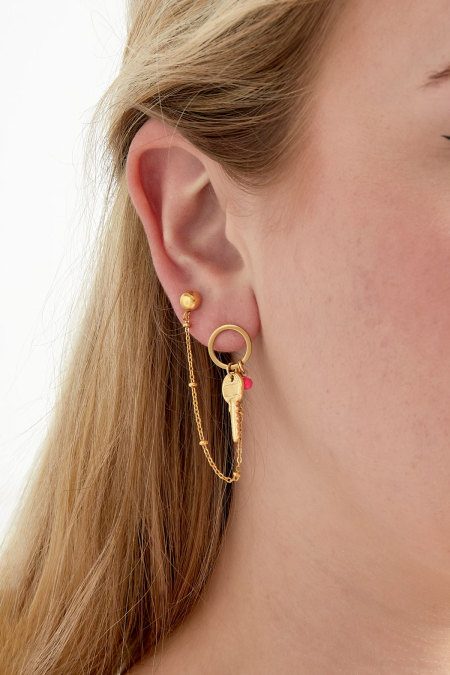 boucle d'oreille clé de mon coeur 2