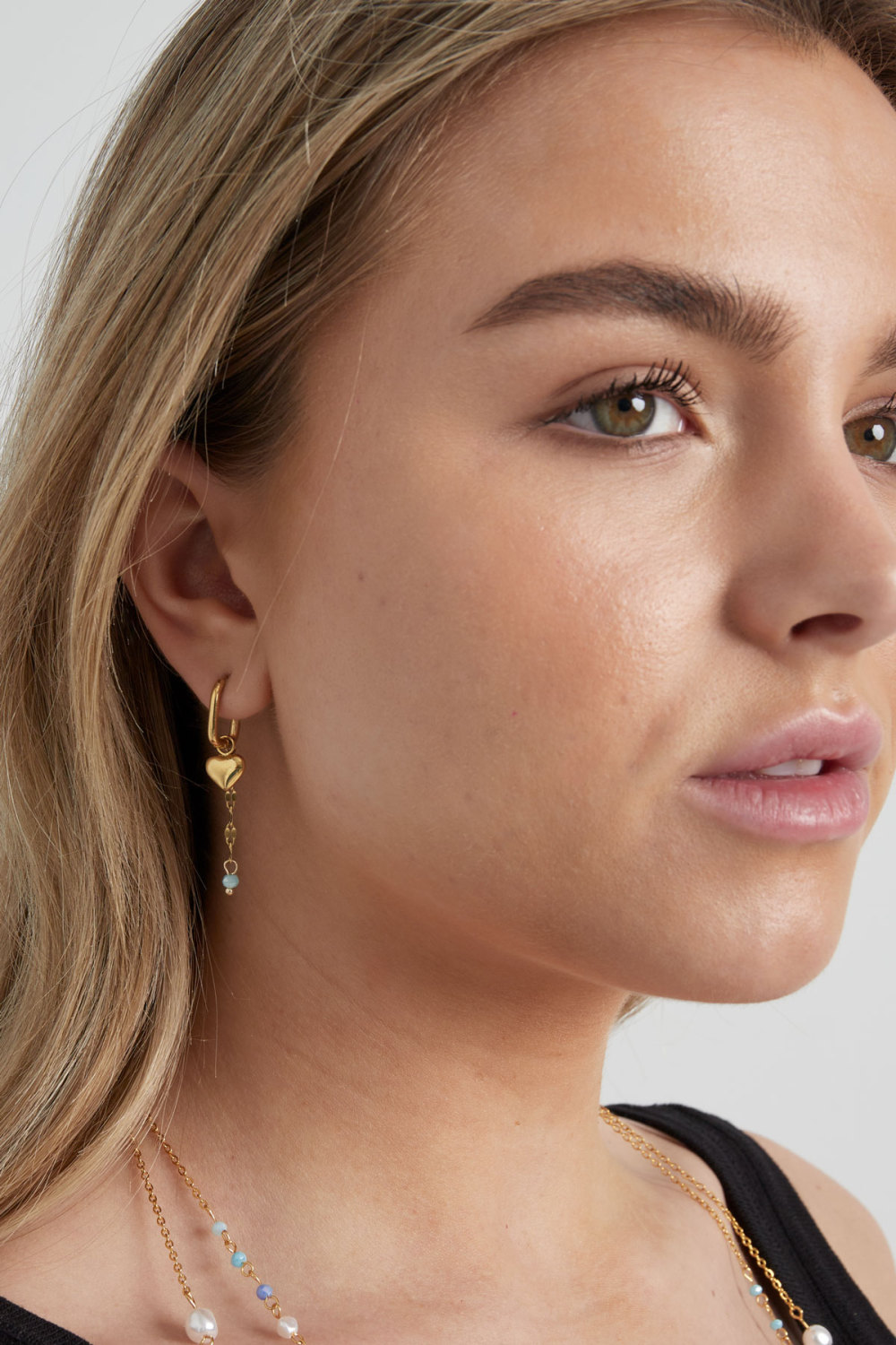 Boucles D'couleur Oreilles Fcouleur Orever Love - Rose/Couleur Or h5Image2