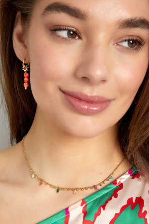 Boucles D'couleur Oreilles Triple Coeur Étoile h5 Image2