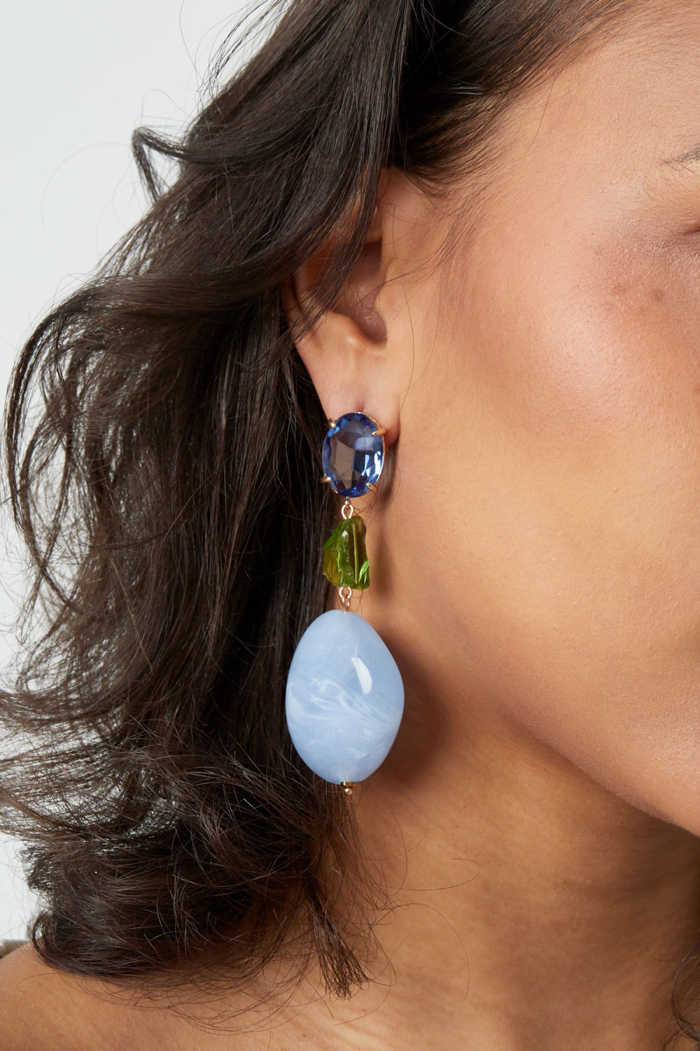 Boucles D'oreilles En Verre Statement Image3