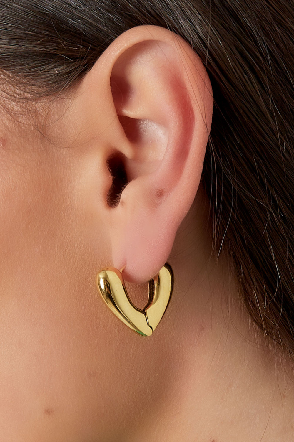 Boucles D'oreilles Forme V - Dorées h5Image3