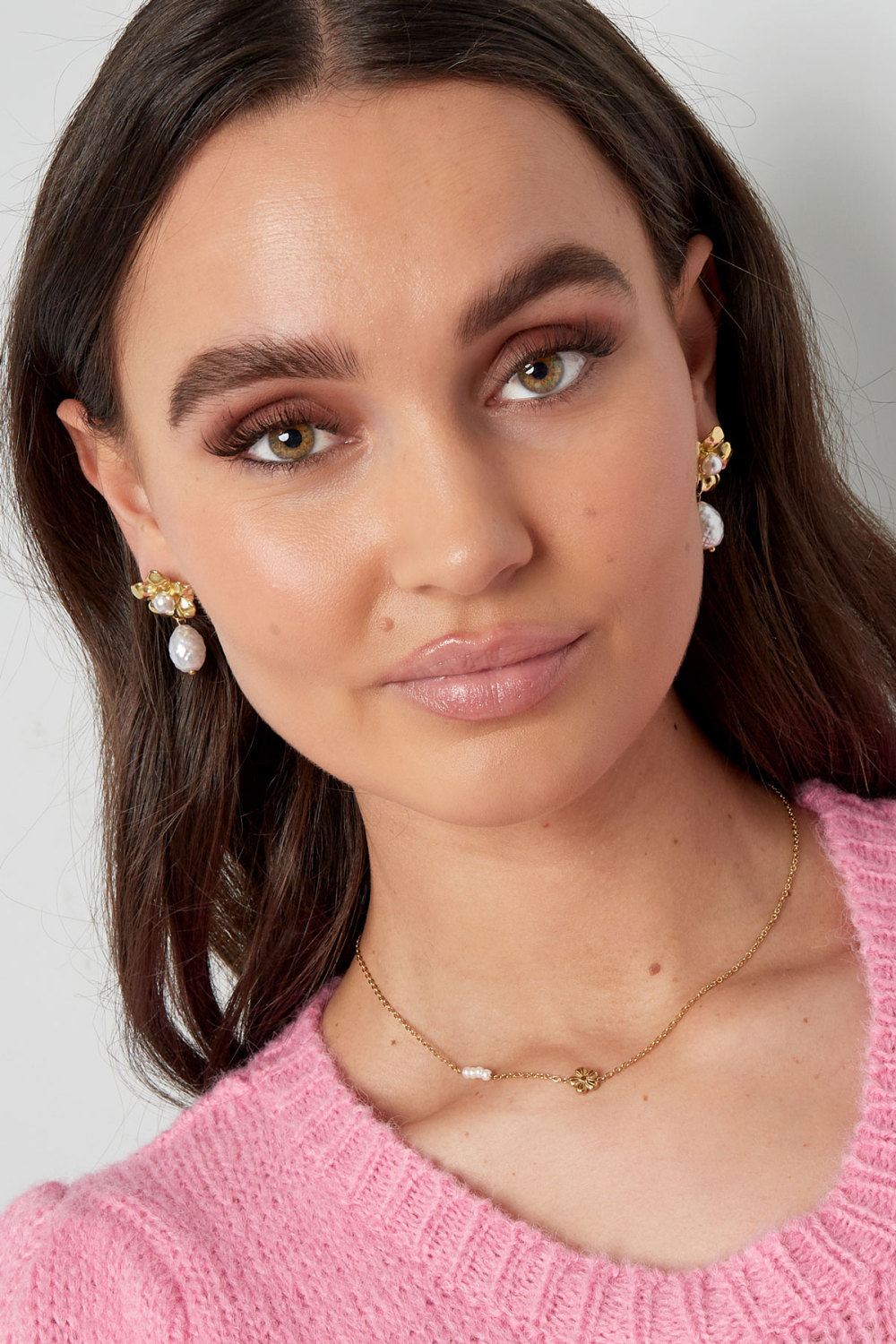 Boucles D'oreilles En Perles De Fleurs h5Image2