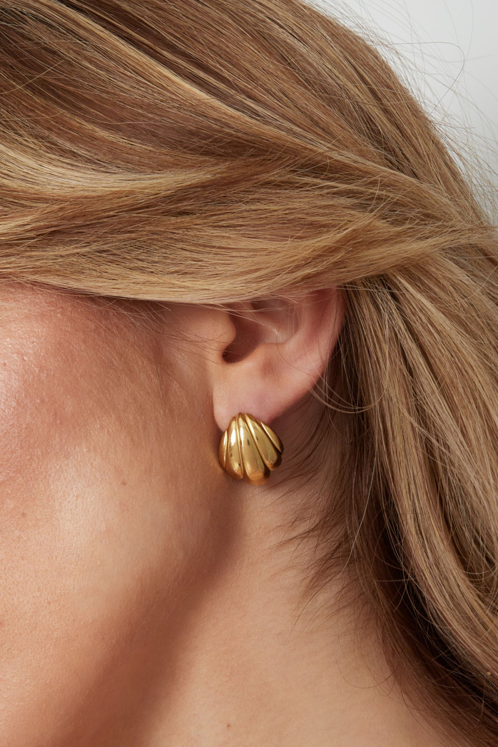 Boucles D'oreilles Coquillage - Doré h5Image3