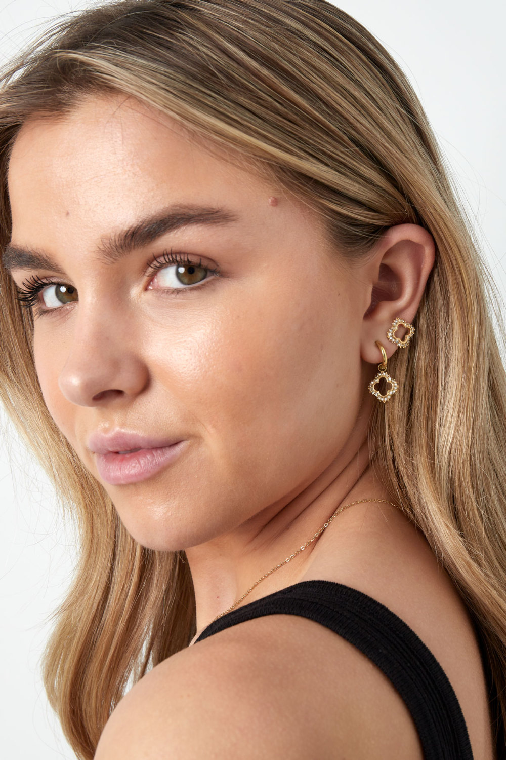 Boucles D'oreilles Diamant Porte-Bonheur h5Image2