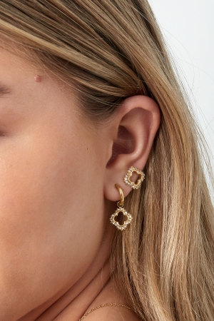 Boucles D'oreilles Diamant Porte-Bonheur h5 Image3