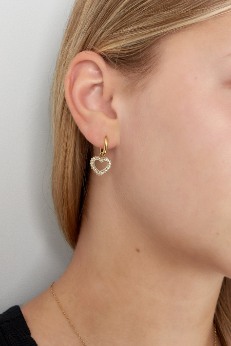 boucles d'oreilles coeur diamant 2