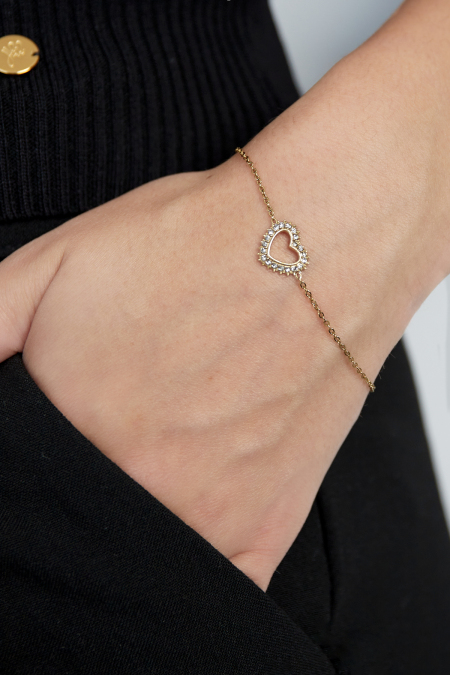 bracelet coeur diamant 2