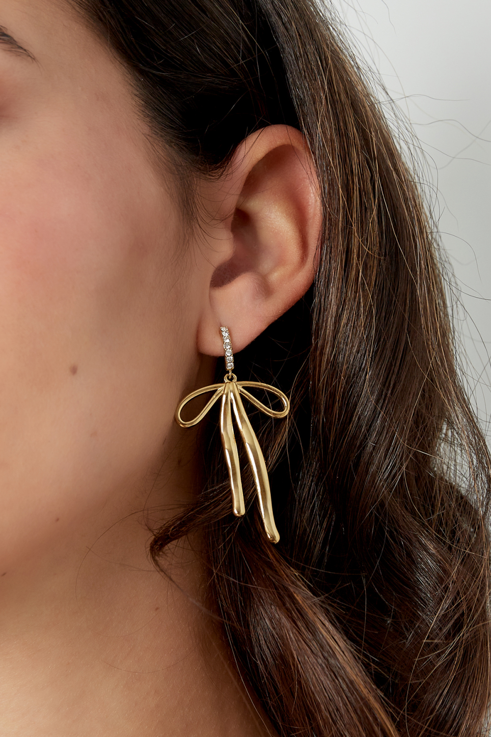 Boucles D'oreilles Nœud Diamant Image2