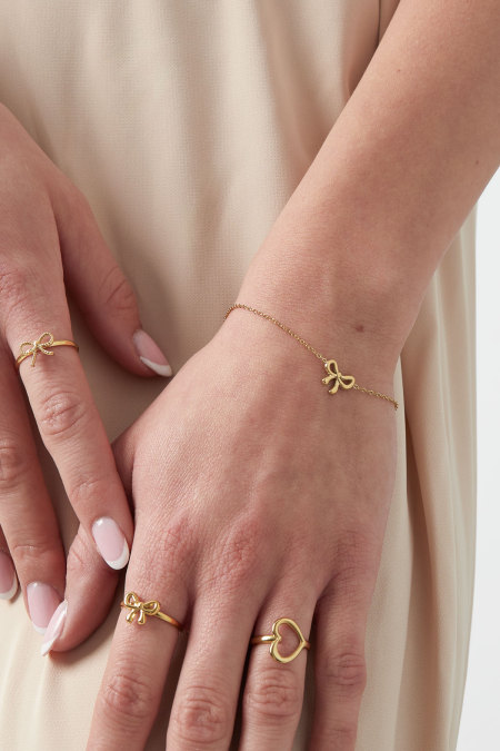 Bracelet noeud vie - doré 2