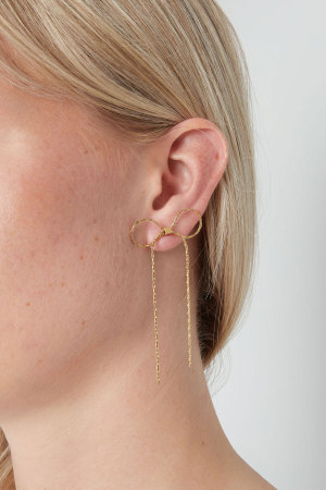 Boucles D'oreilles Beautiful Bows - Doré h5 Image2