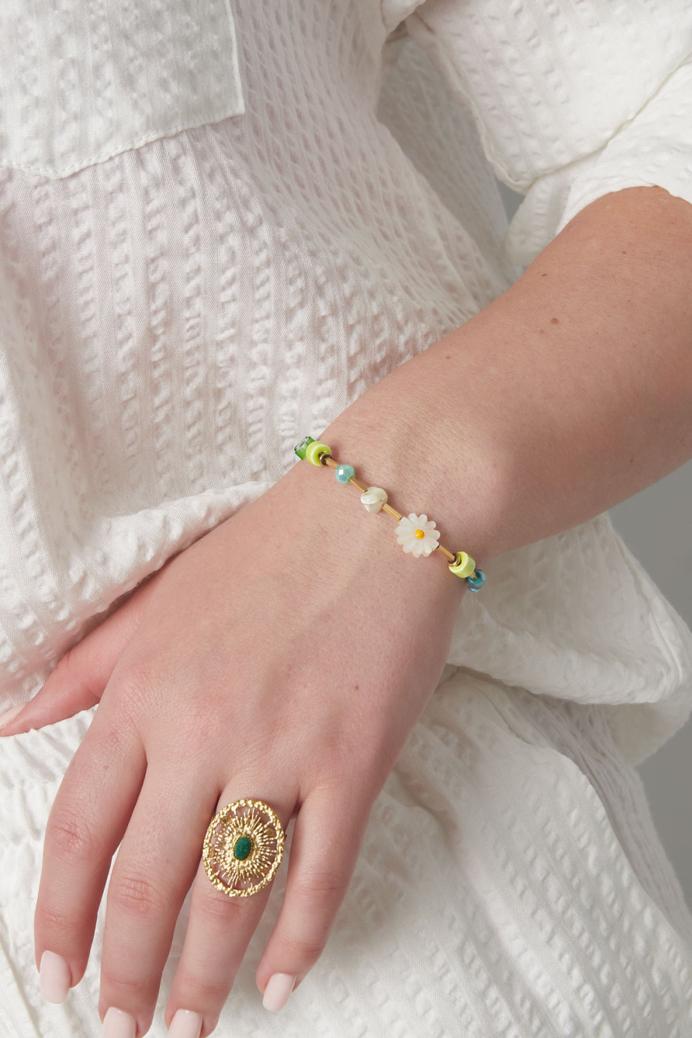 Bracelet Colcouleur Oré Oasis Verte - Couleur Or Vert Image2